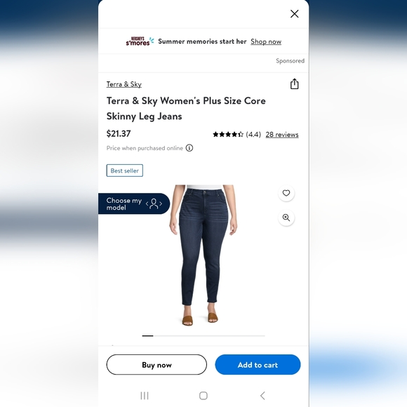 Terra & Sky Skinny Jeans - Picture 3 of 4